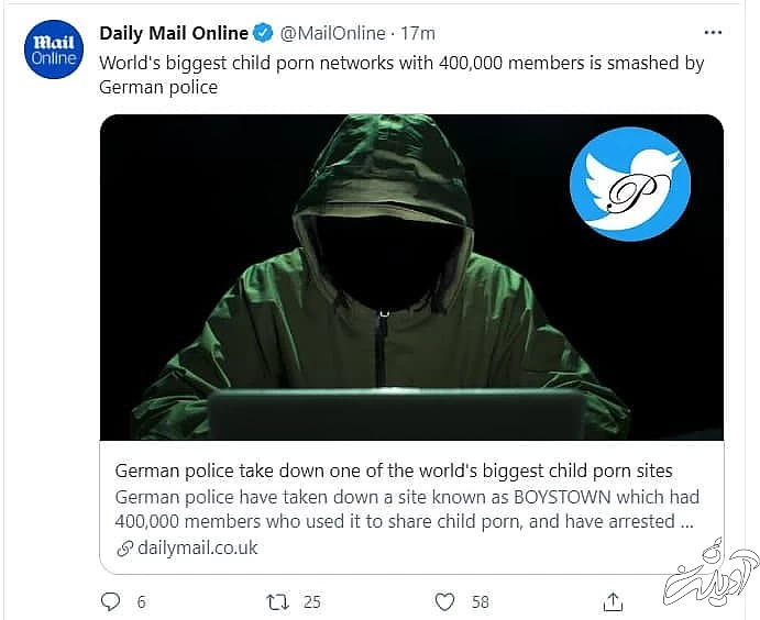 متلاشی شدن شبکه پورنوگرافی کودکان